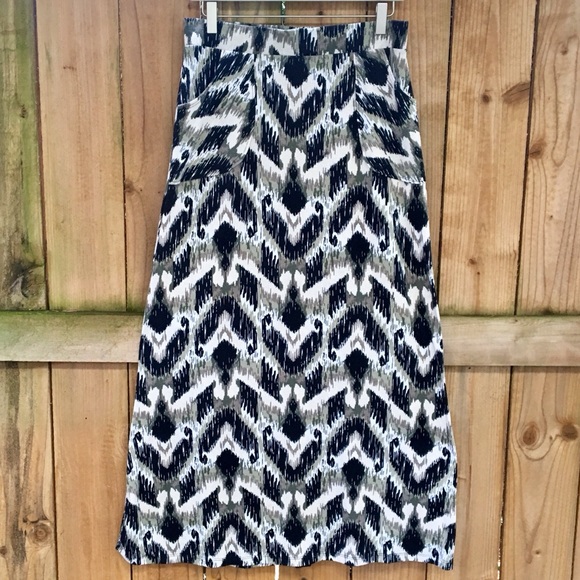 Living Doll Los Angeles Abstract Maxi Skirt EUC - Picture 2 of 8